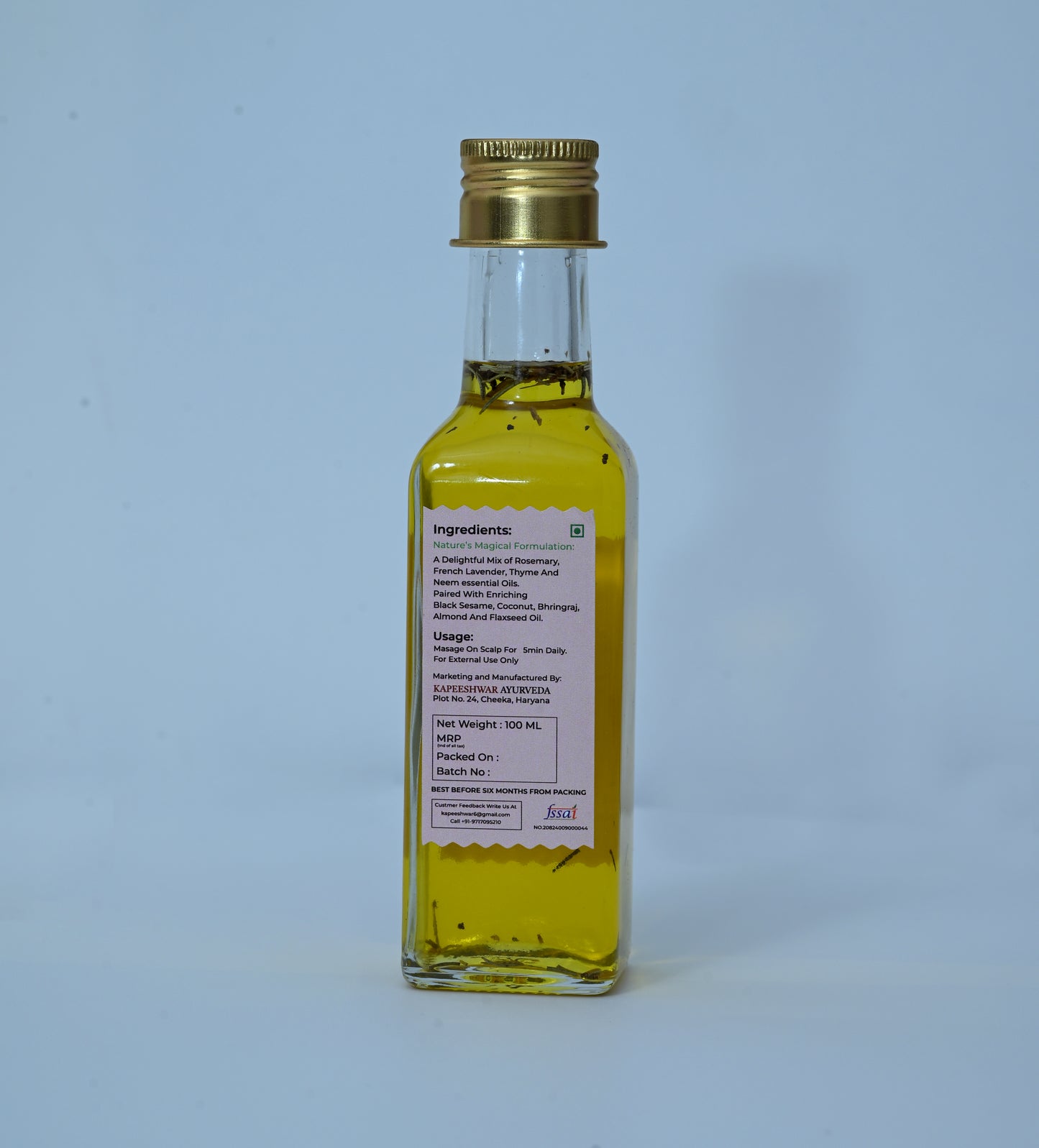 kapeeshwar ayurveda hair oil for women 100ml