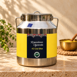 Kapeeshwar A2 Desi Cow Ghee, 5 L steel can